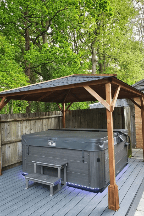 gazebo hot tub