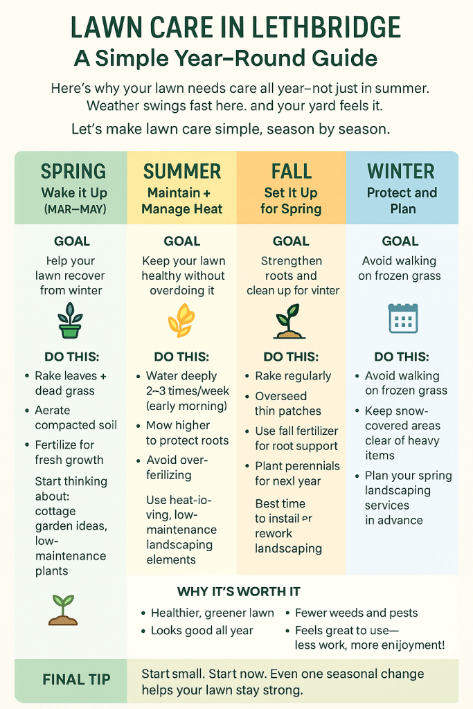 lawn care inforgraphic