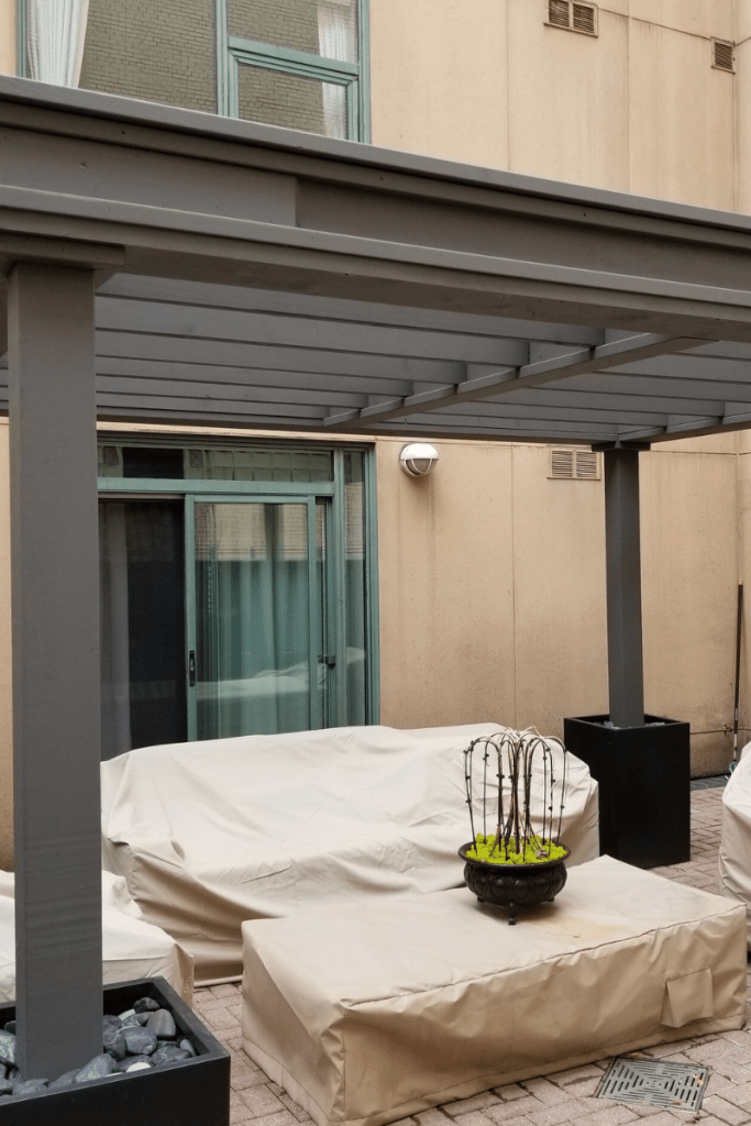 Freestanding awnings