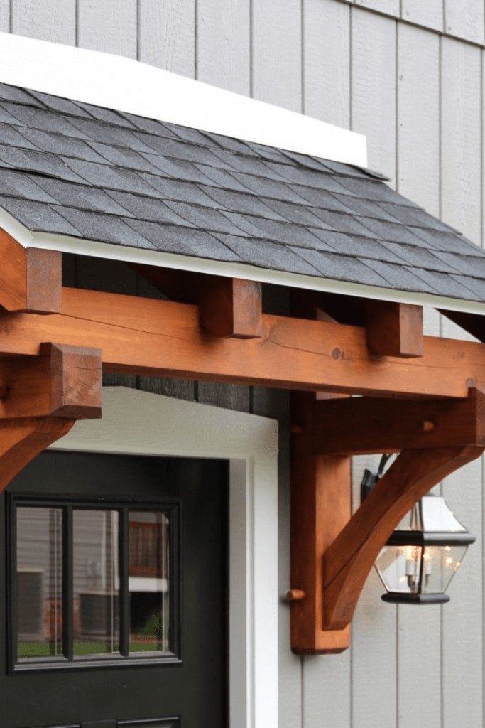 Wooden frame awnings
