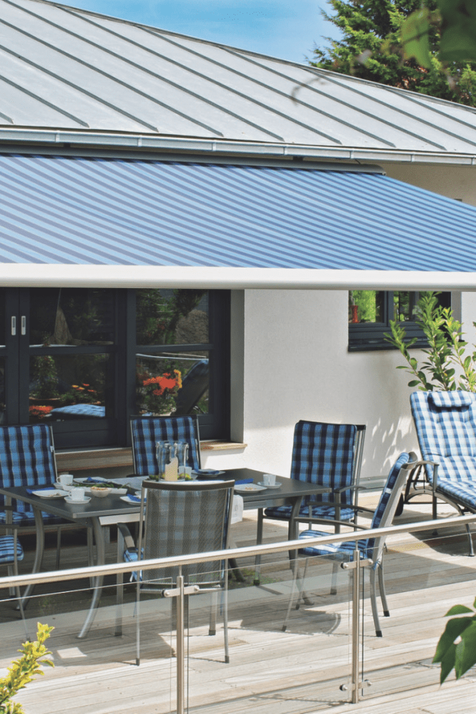 Built-in awnings