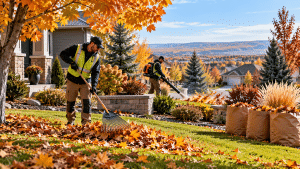 Fall Yard Cleanup in Lethbridge